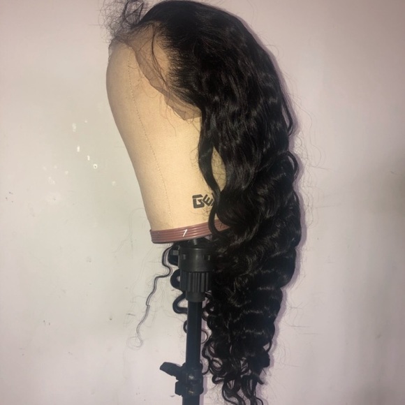 22” 180% loose wave pre plucked lacefront wig *NEW main image 5